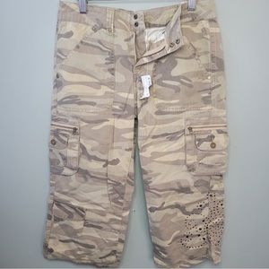 NWT Limited Too Camouflage Pants with Butterfly Embellishment Girls 14 Regular